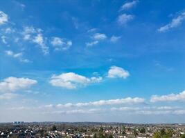 hög vinkel se av luton stad av England foto