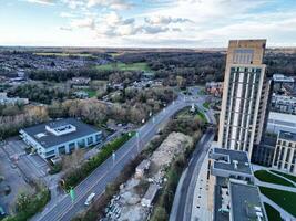 hög vinkel antal fot av central watford stad av England förenad rike. Mars 3:a, 2024 foto