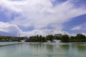 genclik parki eller bokstavligen ungdom parkera i ankara. foto