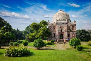 lodi trädgårdar, delhi, Indien foto