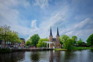 oostport östra Port av delft. delft, nederländerna foto