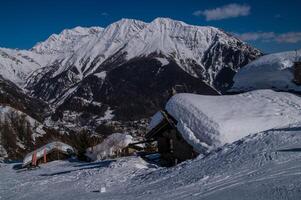 courmayeur,val av aoste, Italien foto