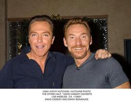 2001 . de Övrig halv, David cassidy cohosts.los angeles, ca. 112801.david cassidy och danny bonaduce foto