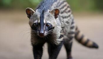 ai genererad luwak kaffe äter mogen robusta kaffe bär. foto