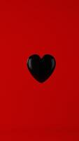 abstrakt bakgrund, ett hjärta på röd bakgrund. 3d framställa. foto