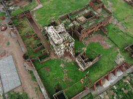 antenn se av historisk fort på sheikhupura foto