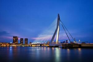 erasmus bro, rotterdam, nederländerna foto