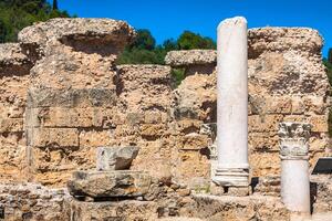 ruiner av antonin bad på Kartago, tunisien foto