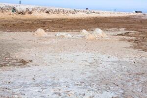 chott el djerid största salt sjö i norr afrika tunisien foto
