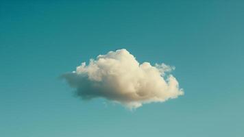 ai genererad moln i de blå himmel bakgrund foto