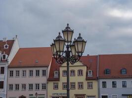 Grimma stad i saxonia foto