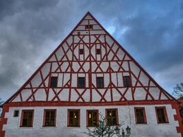 Grimma stad i saxonia foto