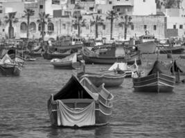 marsaxlokk på malta ö foto