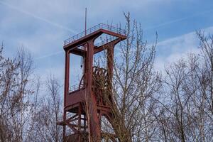 gammal kolgruva i de tysk ruhr aerea foto