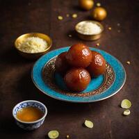 ai genererad gulab jamun foto