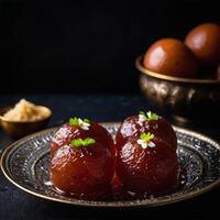 ai genererad gulab jamun foto