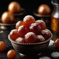 ai genererad gulab jamun foto