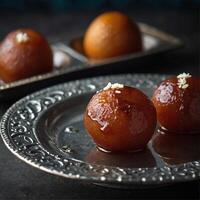 ai genererad gulab jamun foto