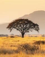 ai genererad afrika landskap detaljer foto