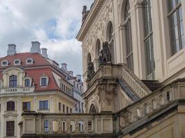 de stad av dresden foto