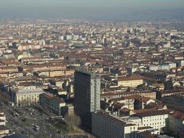 Flygfoto över turin foto