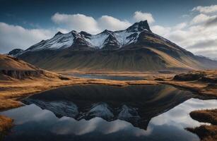 ai genererad hisnande visningar av island foto