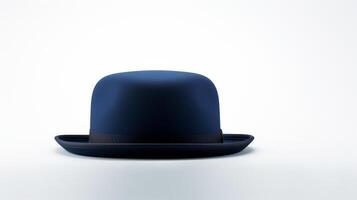 ai genererad Foto av Marin blå kastare hatt isolerat på vit bakgrund. ai genererad