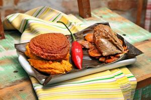 mat från nordöstra Brasilien med afrikansk inflytande foto