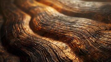 ai genererad brun naturlig trä spannmål textur. hög upplösning. ai generativ foto