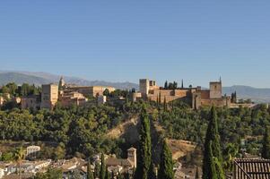 alhambra palats i granada foto