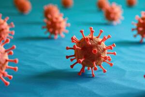 ai genererad sökande för apkoppor virus antikroppar en modell foto