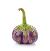 aubergine isolerad på vit bakgrund foto