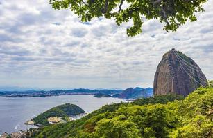 sugarloaf berget pao de acucar panorama rio de janeiro Brasilien. foto