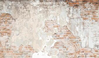 årgång tegel vägg textur, åldrig bakgrund för design inspiration. foto