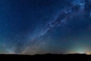 underbar starry himmel. foto