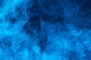 Häftigt blå ånga, abstrakt och atmosfärisk foto