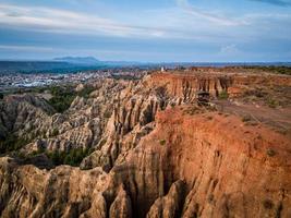 utkiksraviner vid marchal, guadix, granada, spanien foto