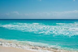 skön strand i Cancun, quintana roo foto