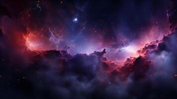 ai genererad nebulosa energi bakgrund foto