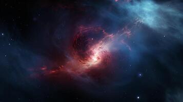 ai genererad nebulosa strålning bakgrund foto