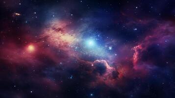 ai genererad nebulosa starry bakgrund foto