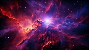 ai genererad nebulosa supern bakgrund foto