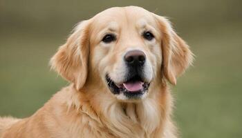 ai genererad gyllene retriever, hund fotografering, husdjur djur- foto