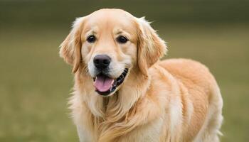 ai genererad gyllene retriever, hund fotografering, husdjur djur- foto