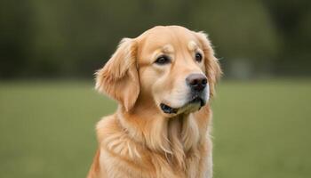 ai genererad gyllene retriever, hund fotografering, husdjur djur- foto