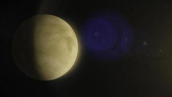 sol- systemet - venus. den är de andra planet från de Sol. den är en markbundna planet. efter de måne, den är de ljusast naturlig objekt i de natt himmel. venus är de planet foto