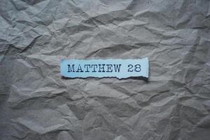 bibel Matthew 28 foto