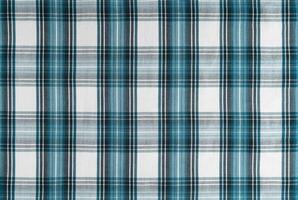 turkos rutig textur tyg, tartan mönster bakgrund. foto