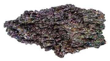 opolerad karborundum mineral isolerat foto