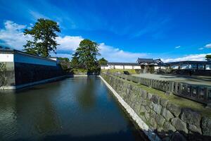 de Port av odawara slott i kanagawa bred skott foto